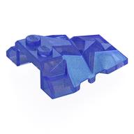 Brick Wedged, Sloped 4 × 4 Fractured Polygon Top Opal Trans-Purple