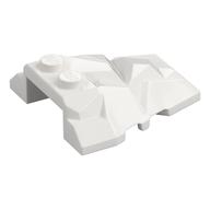 Brick Wedged, Sloped 4 × 4 Fractured Polygon Top Weiß