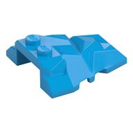 Brick Wedged, Sloped 4 × 4 Fractured Polygon Top Dunkelazur