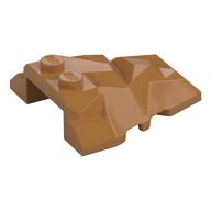 Brick Wedged, Sloped 4 × 4 Fractured Polygon Top Medium Nougat