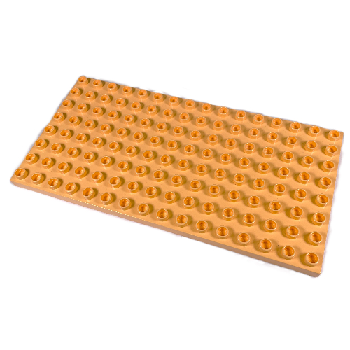 Duplo Platte 8 × 16 Warmes Gelborange