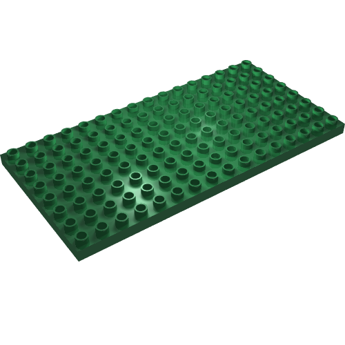 Duplo Plate 8 × 16 Green