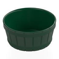 Barrel Half Large with Axle Hole Dark Green