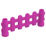 Duplo Fence 1 × 6 × 2 Paled (Picket) Dunkelrosa