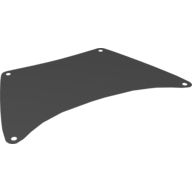Sail, Rectangle, 27 × 17 [Plain] Black