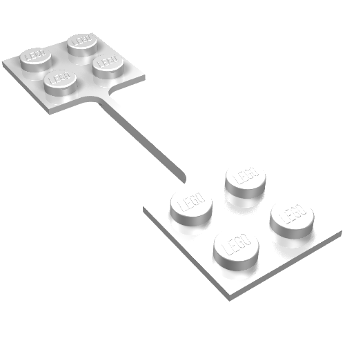 Hinge Coupling, Two Connected 2 × 2 Plates [Nylon]
