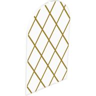 Glass for Frame 1 × 6 × 7 with Bow with Gold Diamond Pattern in Trans-Clear