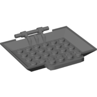 Plate Special 6 × 8 × 1 with Bar, Holes, Door Dark Bluish Gray
