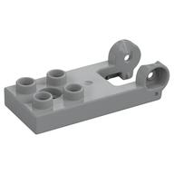 Duplo Plate 2 × 3 with 4 Studs and Reinforced Hinge Hellblaugrau