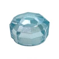 Plate Special 8-Sided Crystal/Gem 1 × 1 × 2/3 Opal Trans-Light Blue