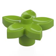 Duplo Plant, Flower with 1 Top Stud Lime