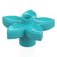 Duplo Plant, Flower with 1 Top Stud Medium Azure