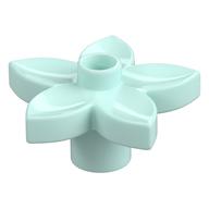 Duplo Plant, Flower with 1 Top Stud Light Aqua