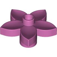Duplo Plant, Flower with 1 Top Stud Medium Dark Pink