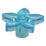 Duplo Plant, Flower with 1 Top Stud Trans-Light Blue