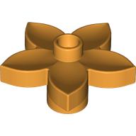 Duplo Plant, Flower with 1 Top Stud Medium Orange