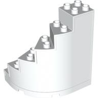 Duplo Staircase, Curved with Drawer Slots Weiß