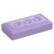 Duplo Tile 2 × 4 with Cushion Pattern Lavendel