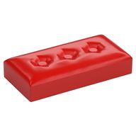 Duplo Tile 2 × 4 with Cushion Pattern Red