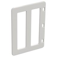 Duplo Door with Two Long Window Panes White