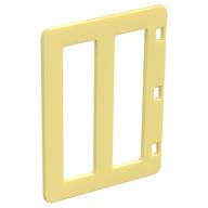 Duplo Door with Two Long Window Panes Bright Light Yellow