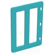 Duplo Door with Two Long Window Panes Mittelazur