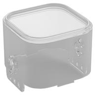 Pod, Square with Rounded Corners, Front, 8 × 8 × 2 Transparent