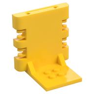 Hinge Bracket 4 × 5 × 5 Locking with 2 Fingers, Two on Each Side, 7 Teeth Gelb