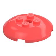 Dish 4 × 4 with 4 Studs Coral