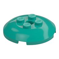 Dish 4 × 4 with 4 Studs Dark Turquoise