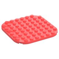 Plate Round Corners 8 × 8 Coral