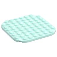 Plate Round Corners 8 × 8 Light Aqua