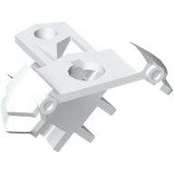Minifig Neckwear Armor Double Shoulder Pad with Scabbard for 2 Katanas Weiß