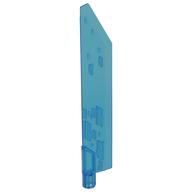 Large Figure Weapon Sword, Blade with Bar, Single Edge Trans-Dark Blue