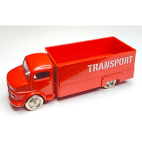 HO Scale Mercedes Box Truck with 'TRANSPORT' Print Rot