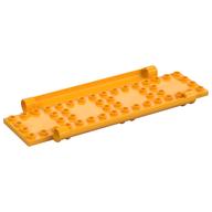 Plate Special Book Cover Back 6 × 16 with Pin Holes Leuchtendes Hellorange
