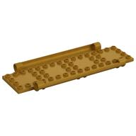 Plate Special Book Cover Back 6 × 16 with Pin Holes Pearl Gold