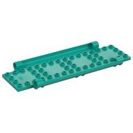 Plate Special Book Cover Back 6 × 16 with Pin Holes Dark Turquoise