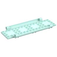 Plate Special Book Cover Back 6 × 16 with Pin Holes Light Aqua