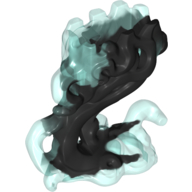 Lower Body, Ghost with Marbled Trans-Light Blue Pattern Schwarz