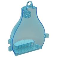 Pod, Round Tapering with Loop on Top Trans-Light Blue