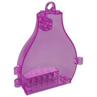 Pod, Round Tapering with Loop on Top Trans-Dark Pink