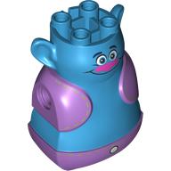 Body Giant, Head and Torso, with Medium Lavender Vest and Pants and Face Print (Biggie) Dark Azure