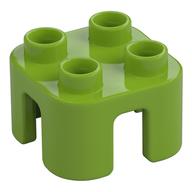 Duplo Chair with no Back / Stool Lime