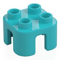 Duplo Chair with no Back / Stool Medium Azure