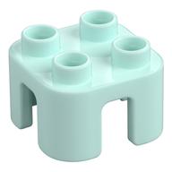 Duplo Chair with no Back / Stool Light Aqua