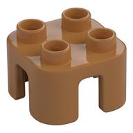 Duplo Chair with no Back / Stool Medium Nougat