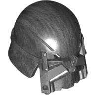 Helmet with Black Visor and Silver Stripes Print (Knights of Ren) Pearl Titanium