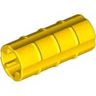Technic Axle Connector Ridged [with x Hole x Orientation] Gelb