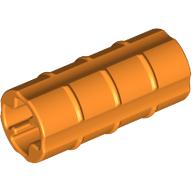 Technic Axle Connector Ridged [with x Hole x Orientation] Orange